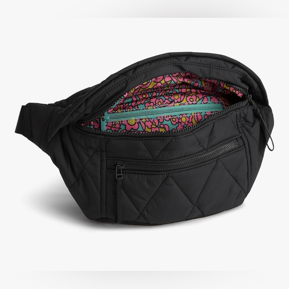 Vera Bradley black nylon quilted belt bag - Picture 4 of 12